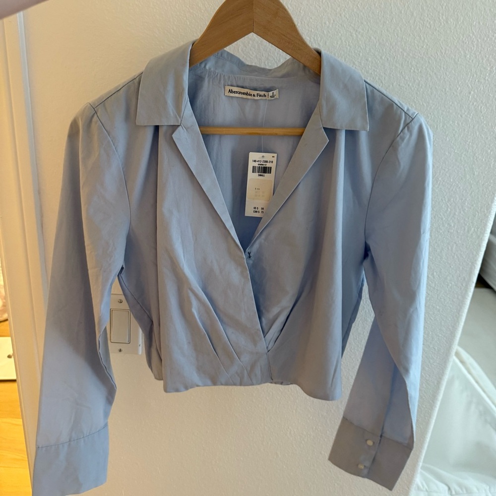 Abercrombie & Fitch Soft Blue Blouse